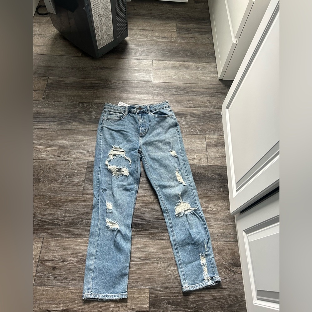 Windsor blue distressed jeans